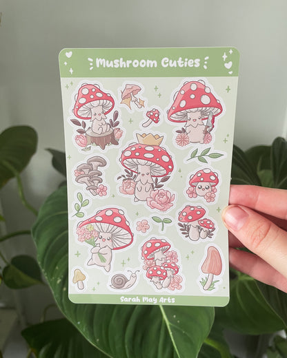 Helaian Pelekat Cendawan Cuties