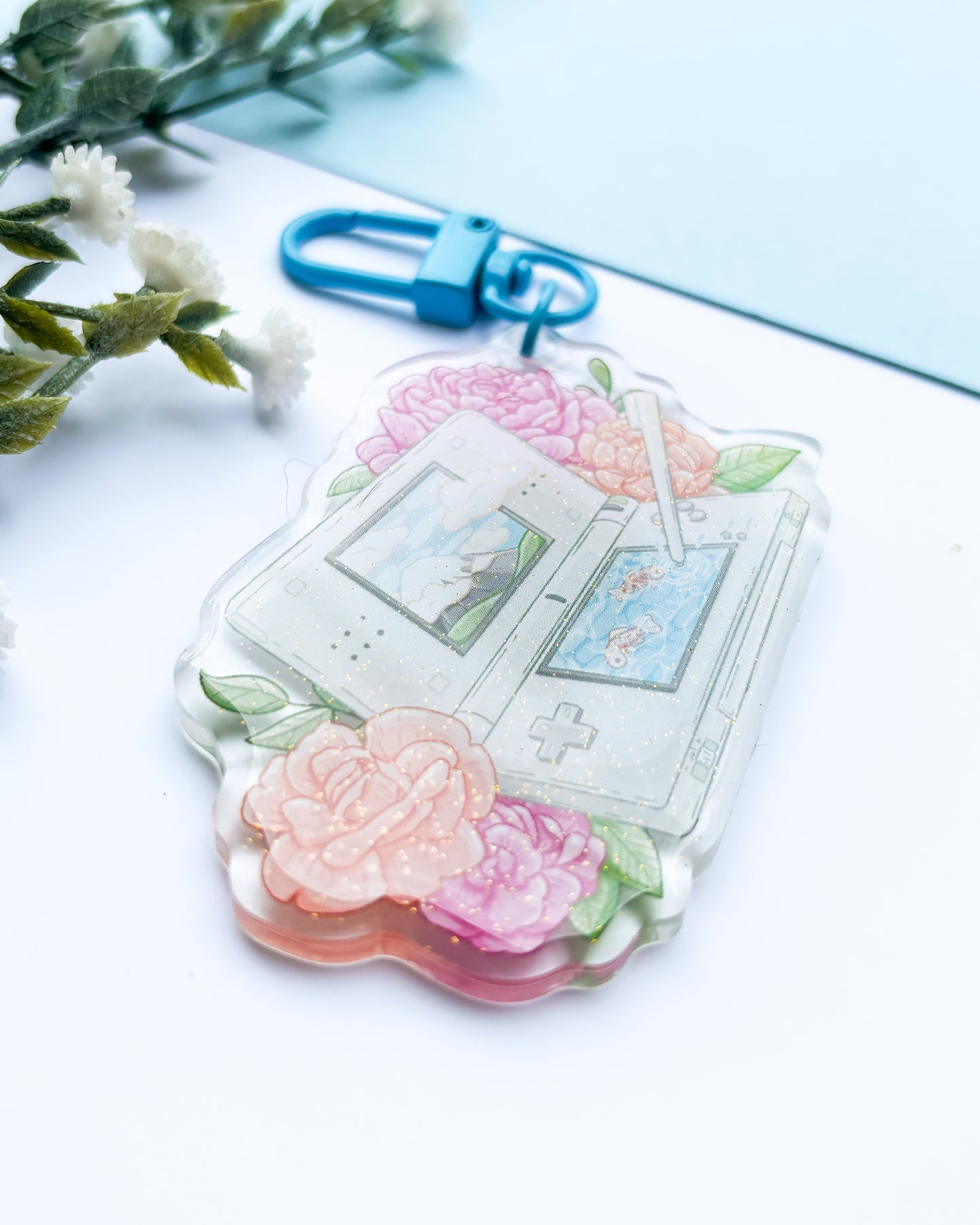 Dual-Screen Handheld Keychain