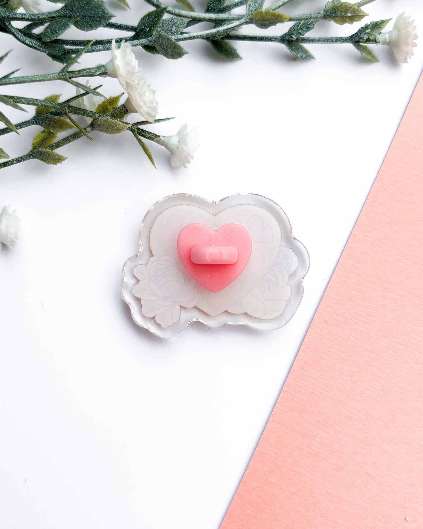Heart Container Acrylic Pin