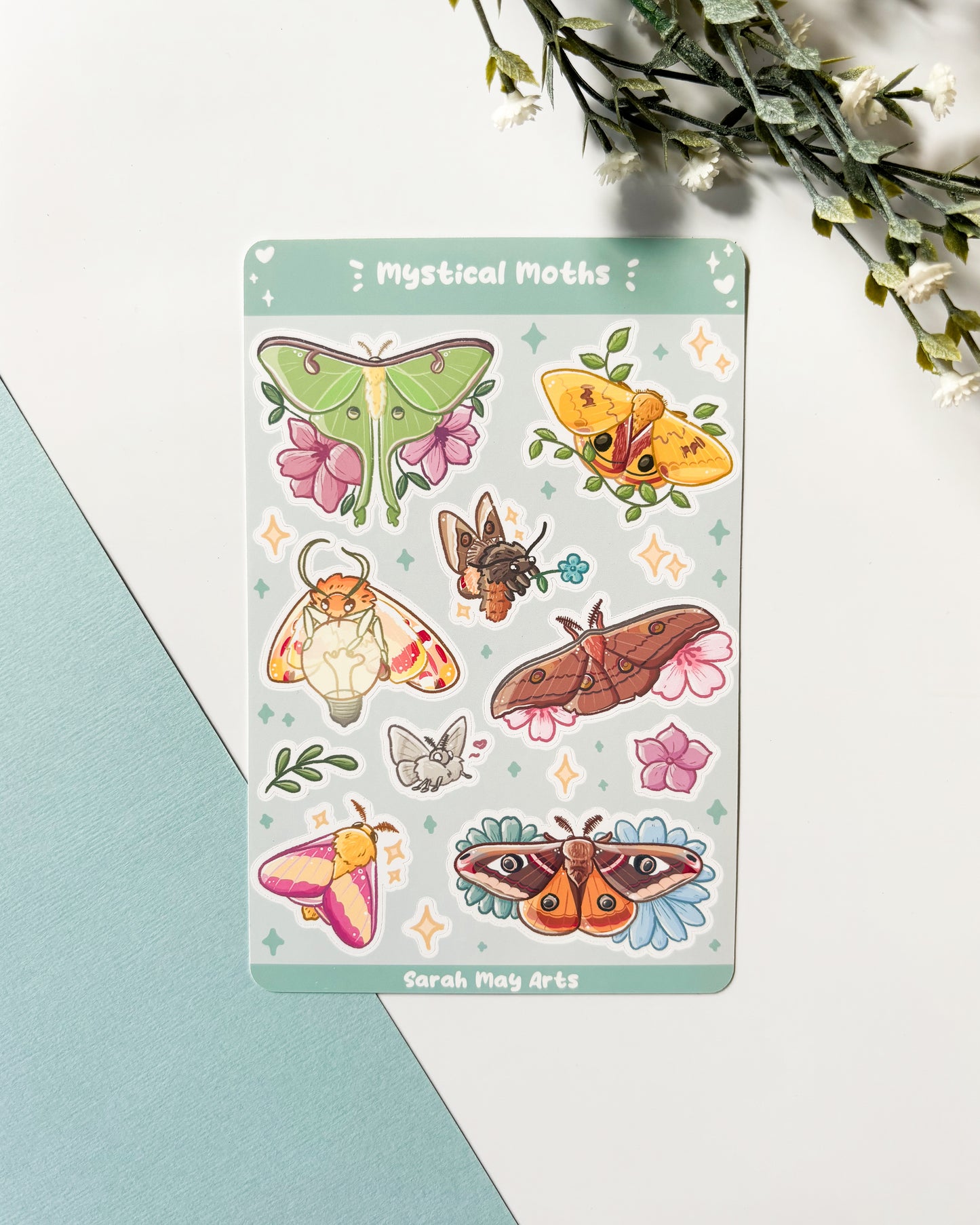 Mystical Moths Sticker Sheet