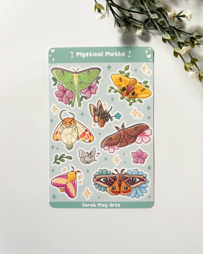 Mystical Moths Sticker Sheet