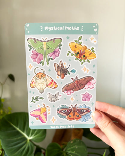 Mystical Moths Sticker Sheet