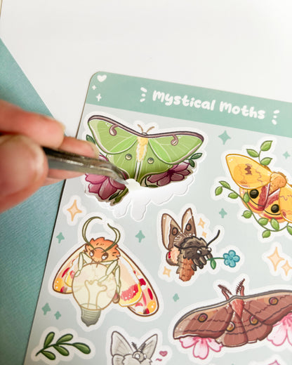 Mystical Moths Sticker Sheet