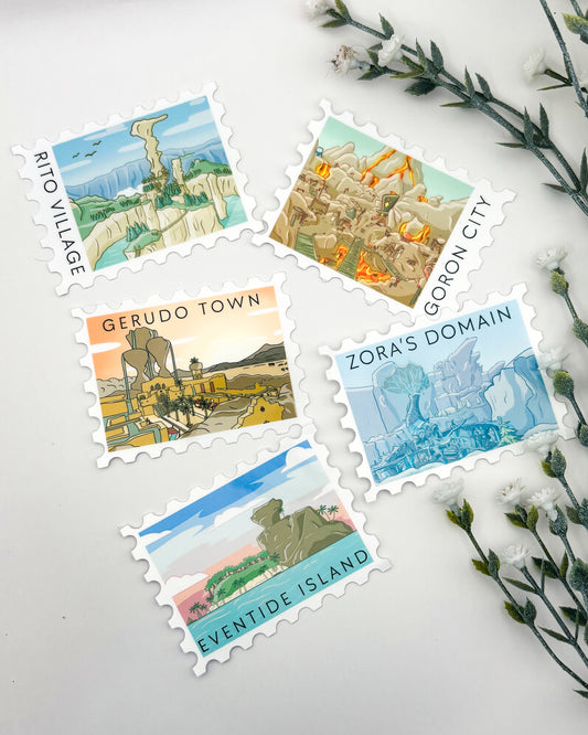 Postage Stamps Sticker Pack