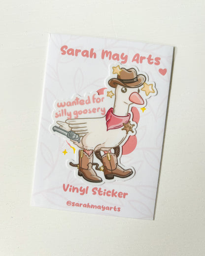 Pelekat Potongan Dadu Kalis Air Angsa Koboi