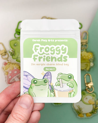 Beg Buta Rantai Kunci Froggy Friends