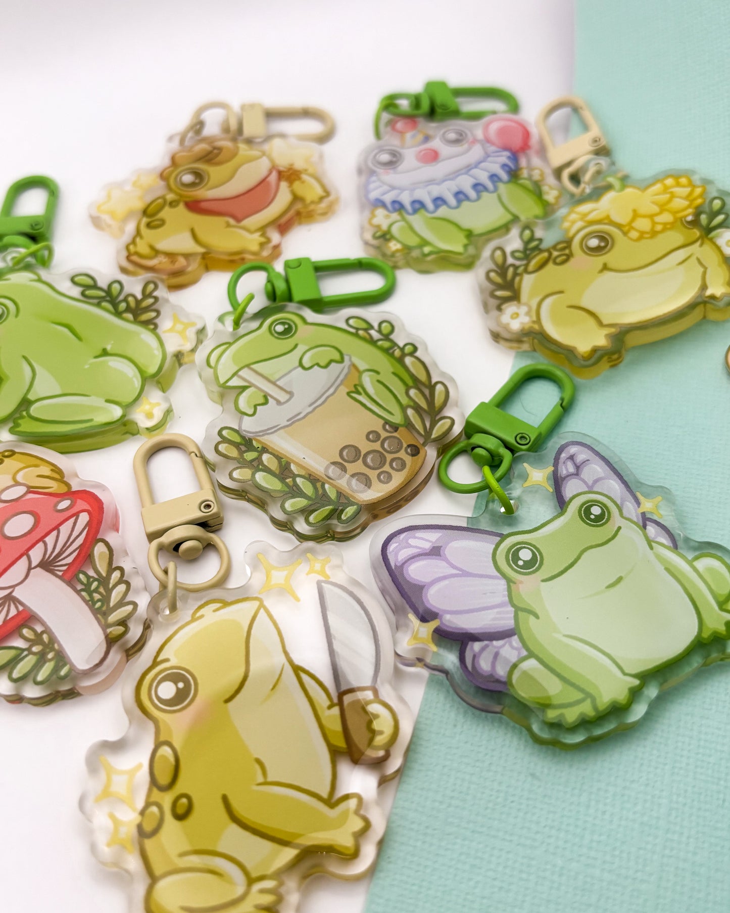 Beg Buta Rantai Kunci Froggy Friends