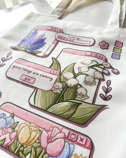 Beg Tote Kanvas Benda Baik Akan Datang