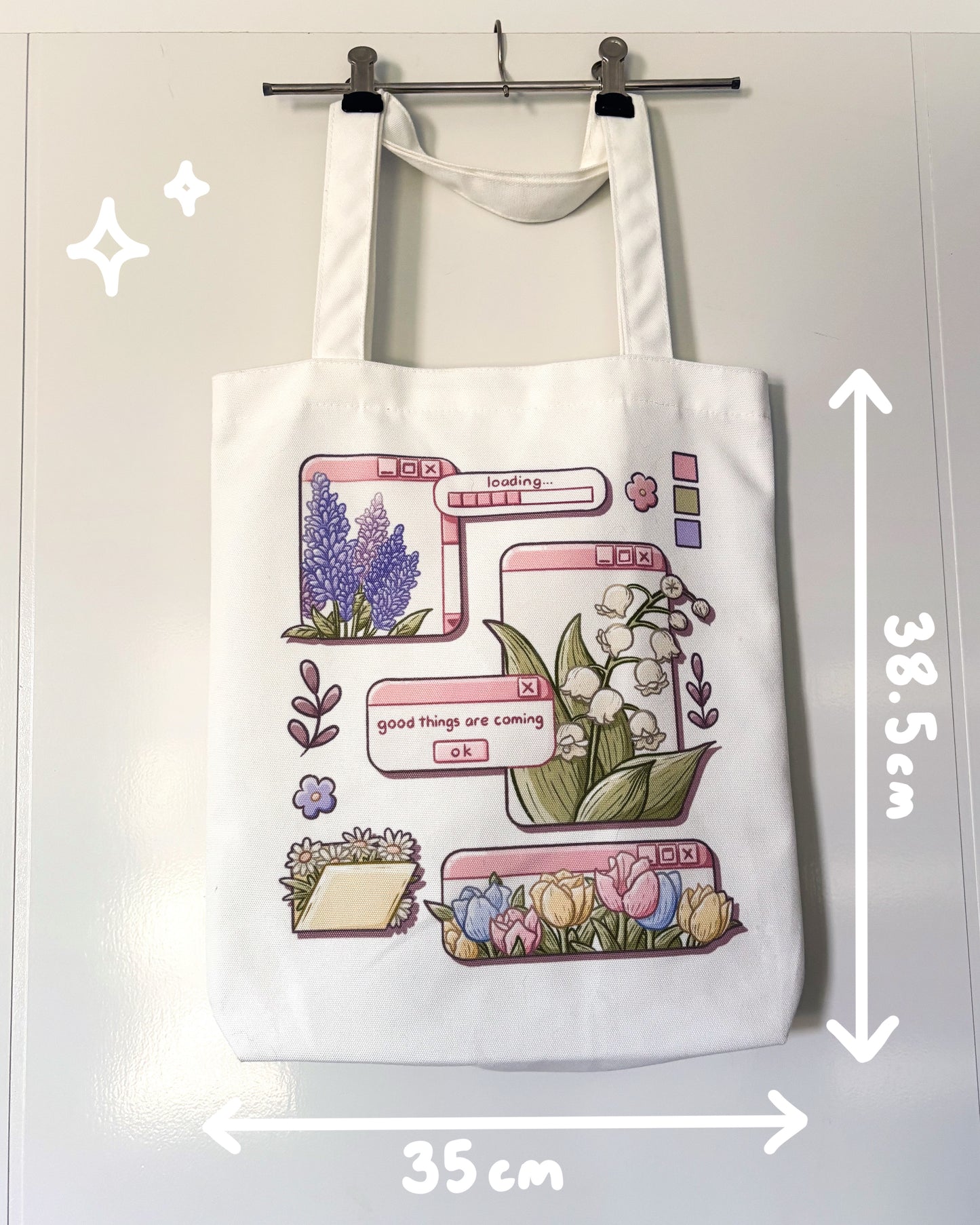 Beg Tote Kanvas Benda Baik Akan Datang