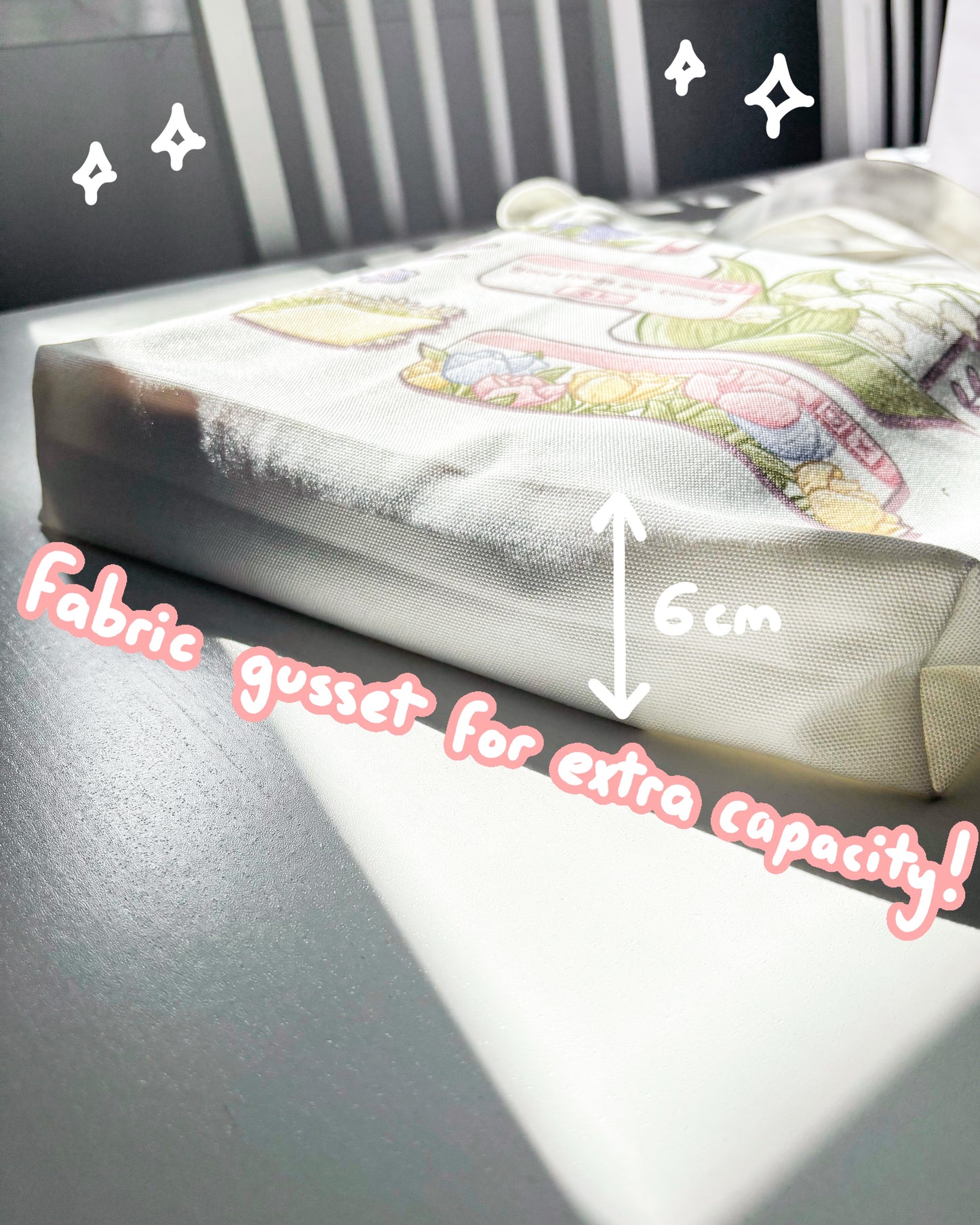 Beg Tote Kanvas Benda Baik Akan Datang