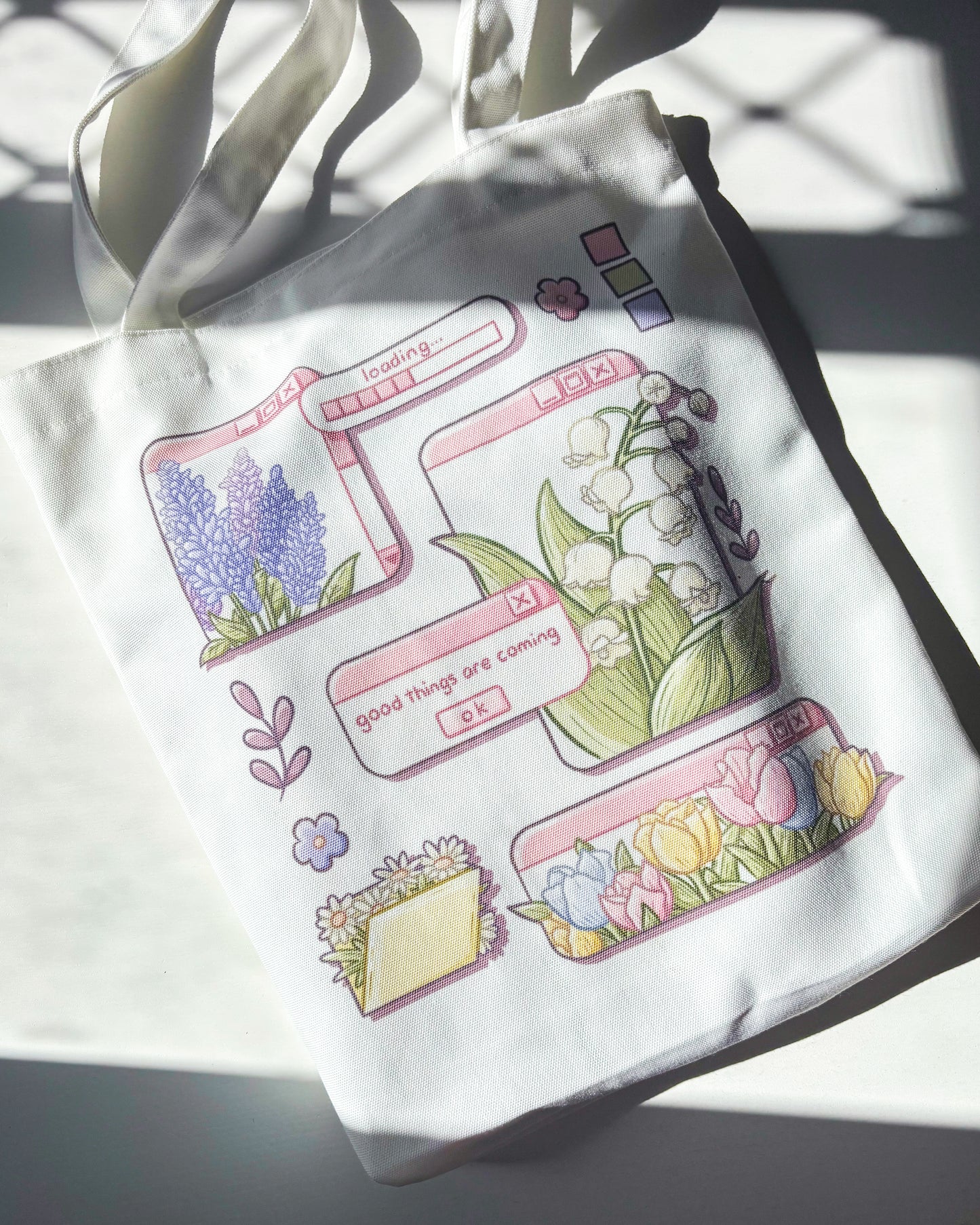 Beg Tote Kanvas Benda Baik Akan Datang