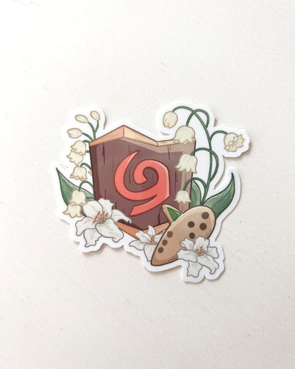 Forest Child Waterproof Die Cut Sticker
