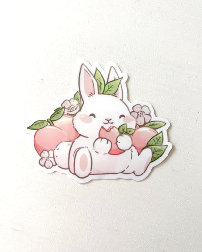 Pelekat Potongan Dadu Kalis Air Bunny Peachy