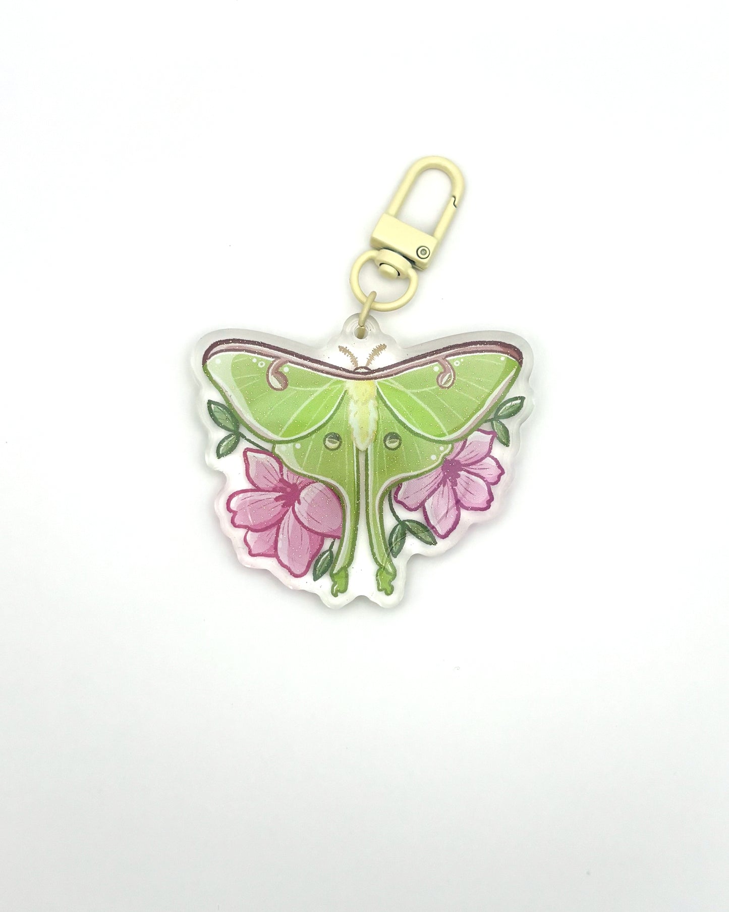 Luna Moth Keychain