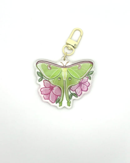 Luna Moth Keychain