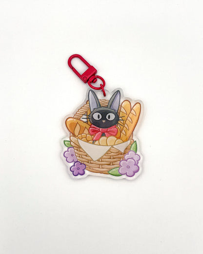 Bakery Black Cat Keychain