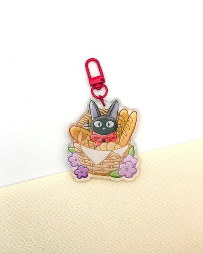 Bakery Black Cat Keychain