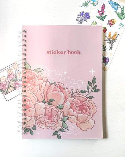 Buku Pelekat Boleh Diguna Semula Peony Pastel