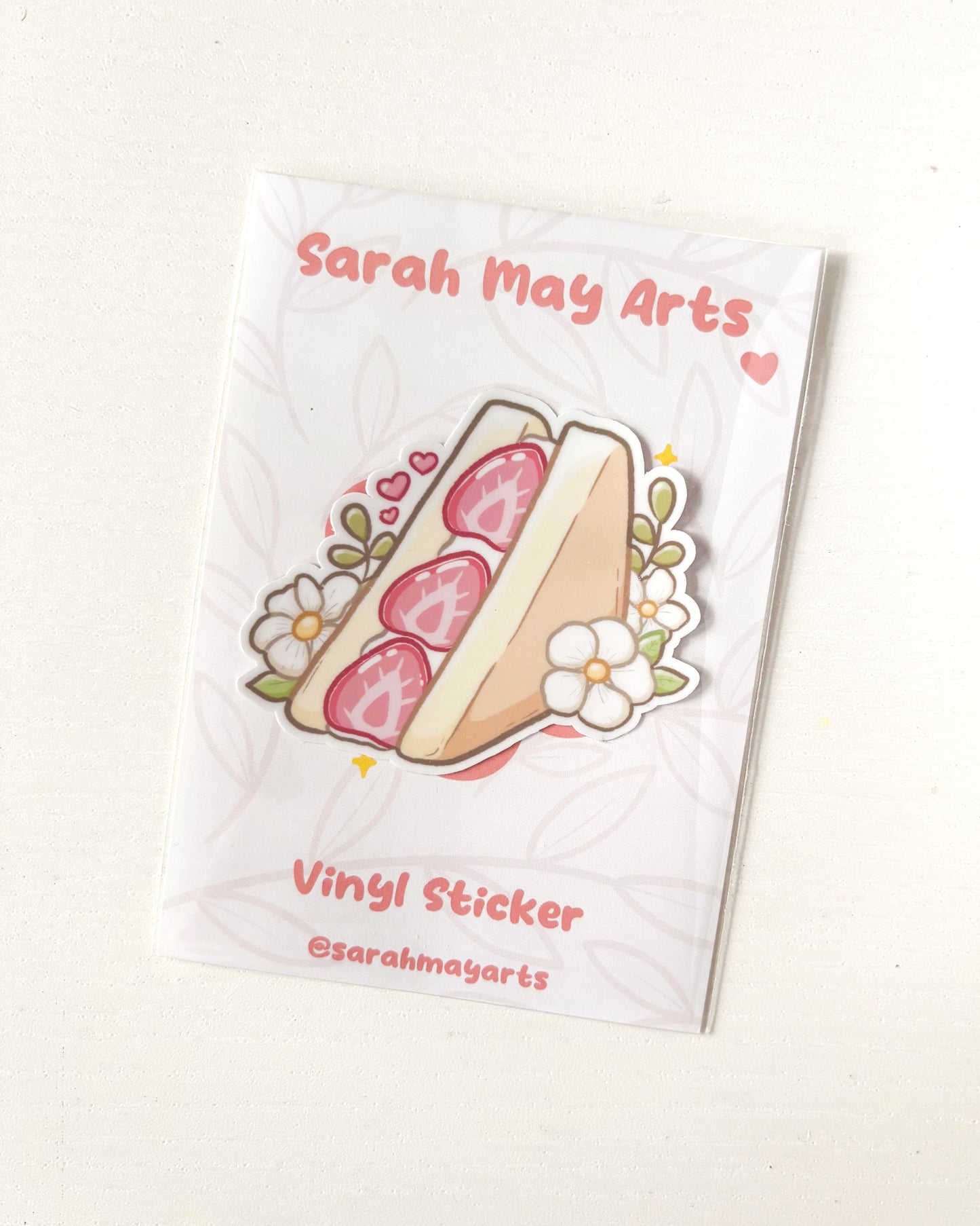 草莓三明治防水模切贴纸