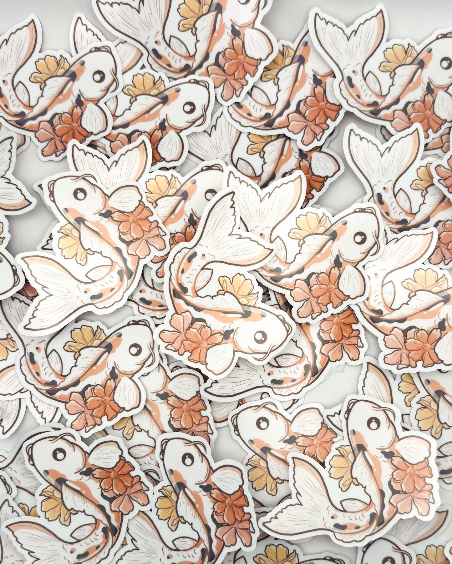 Pelekat Potongan Mati Kalis Air Koi