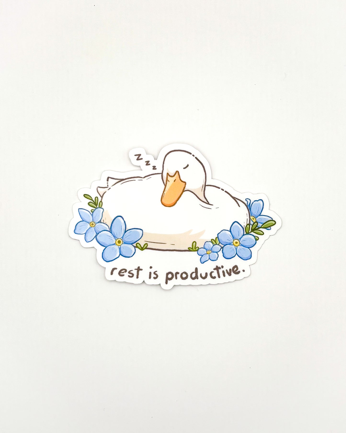 休息才能高效 防水模切贴纸