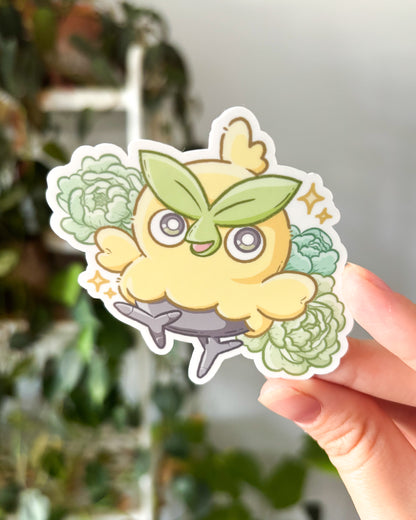 Brow Bird Waterproof Die Cut Sticker