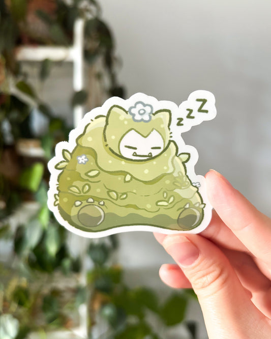 Moss Bear Waterproof Die Cut Sticker