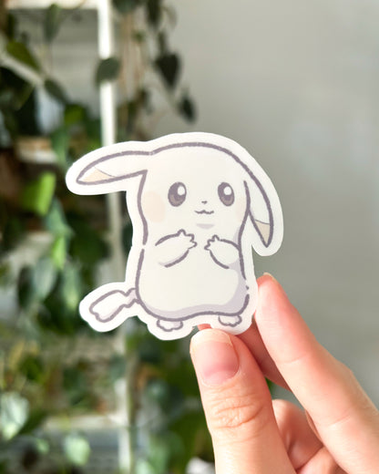 Pale Mouse Waterproof Die Cut Sticker