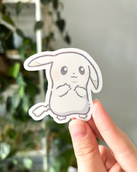 Pale Mouse Waterproof Die Cut Sticker