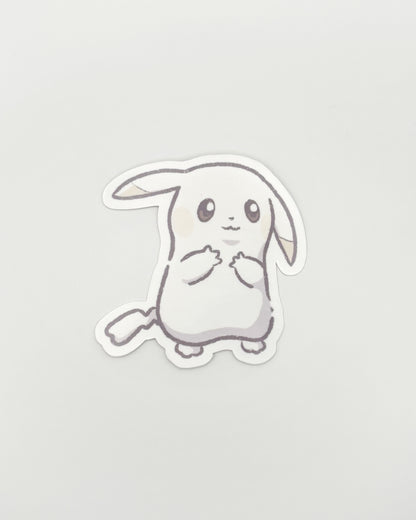 Pale Mouse Waterproof Die Cut Sticker