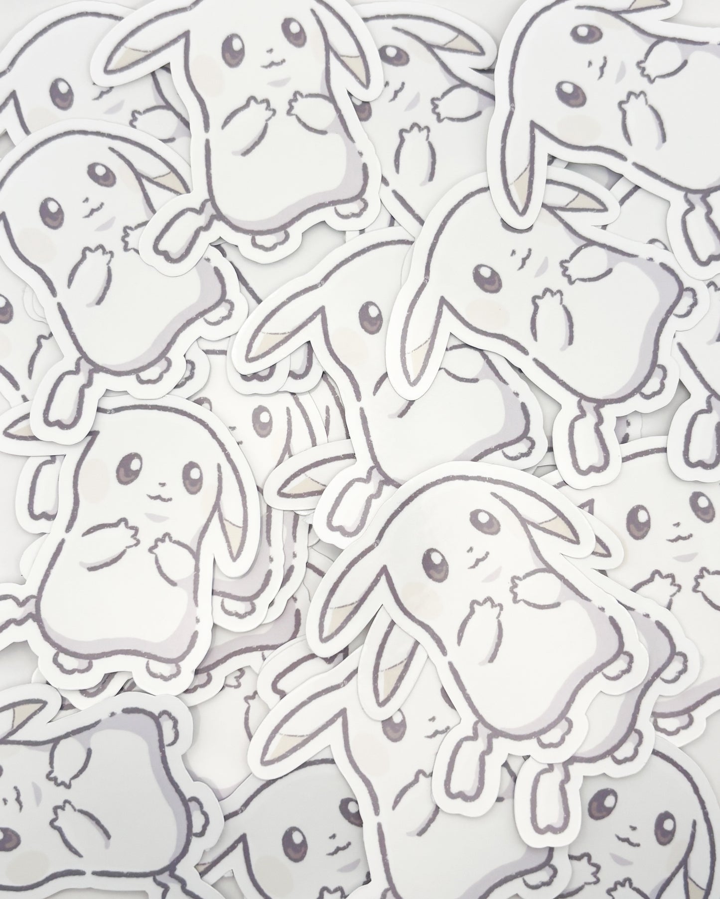 Pale Mouse Waterproof Die Cut Sticker
