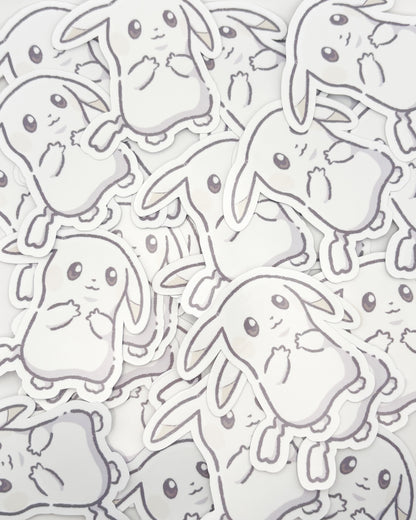 Pale Mouse Waterproof Die Cut Sticker