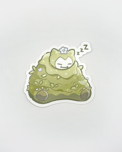 Moss Bear Waterproof Die Cut Sticker