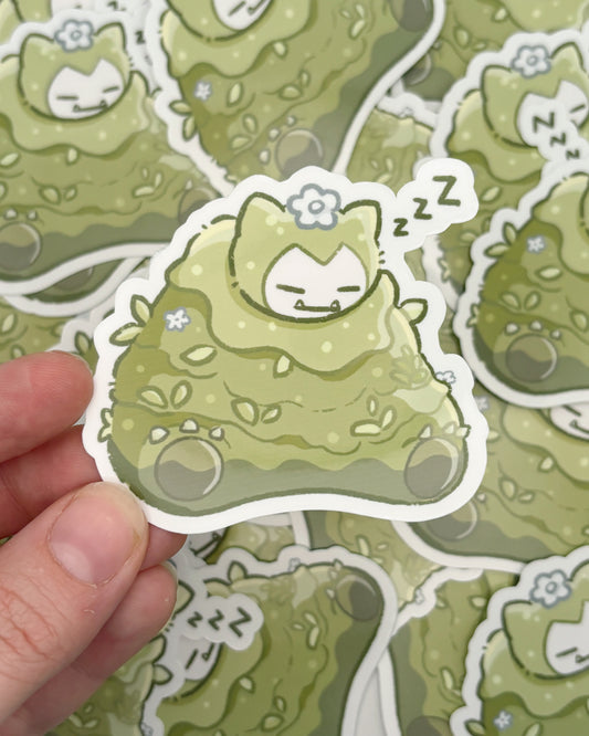 Moss Bear Waterproof Die Cut Sticker
