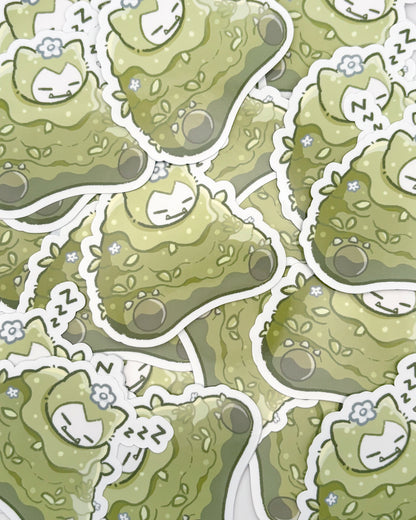 Moss Bear Waterproof Die Cut Sticker