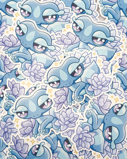 Water Gecko Waterproof Die Cut Sticker