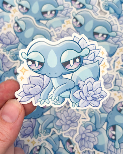 Water Gecko Waterproof Die Cut Sticker