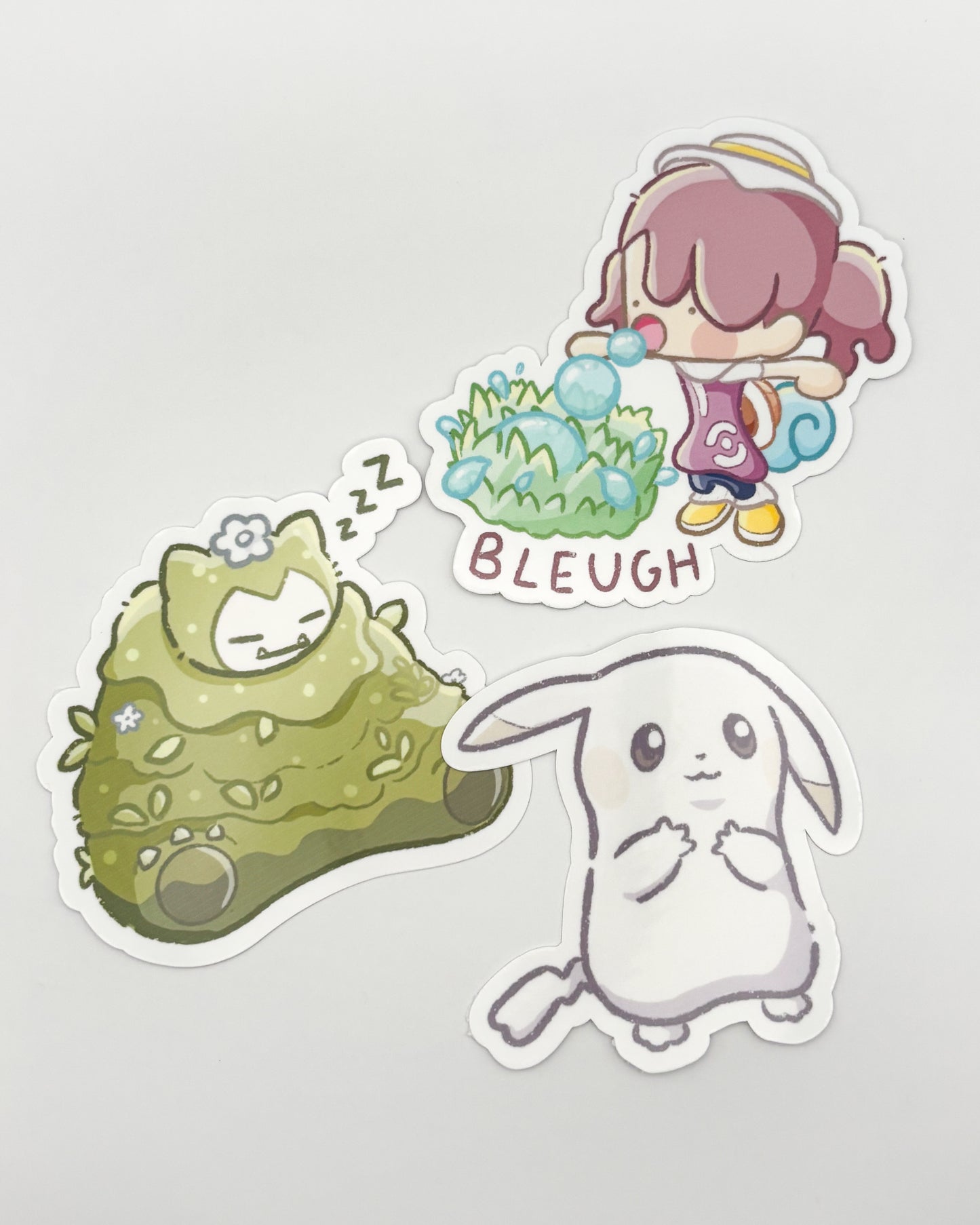 Moss Bear Waterproof Die Cut Sticker