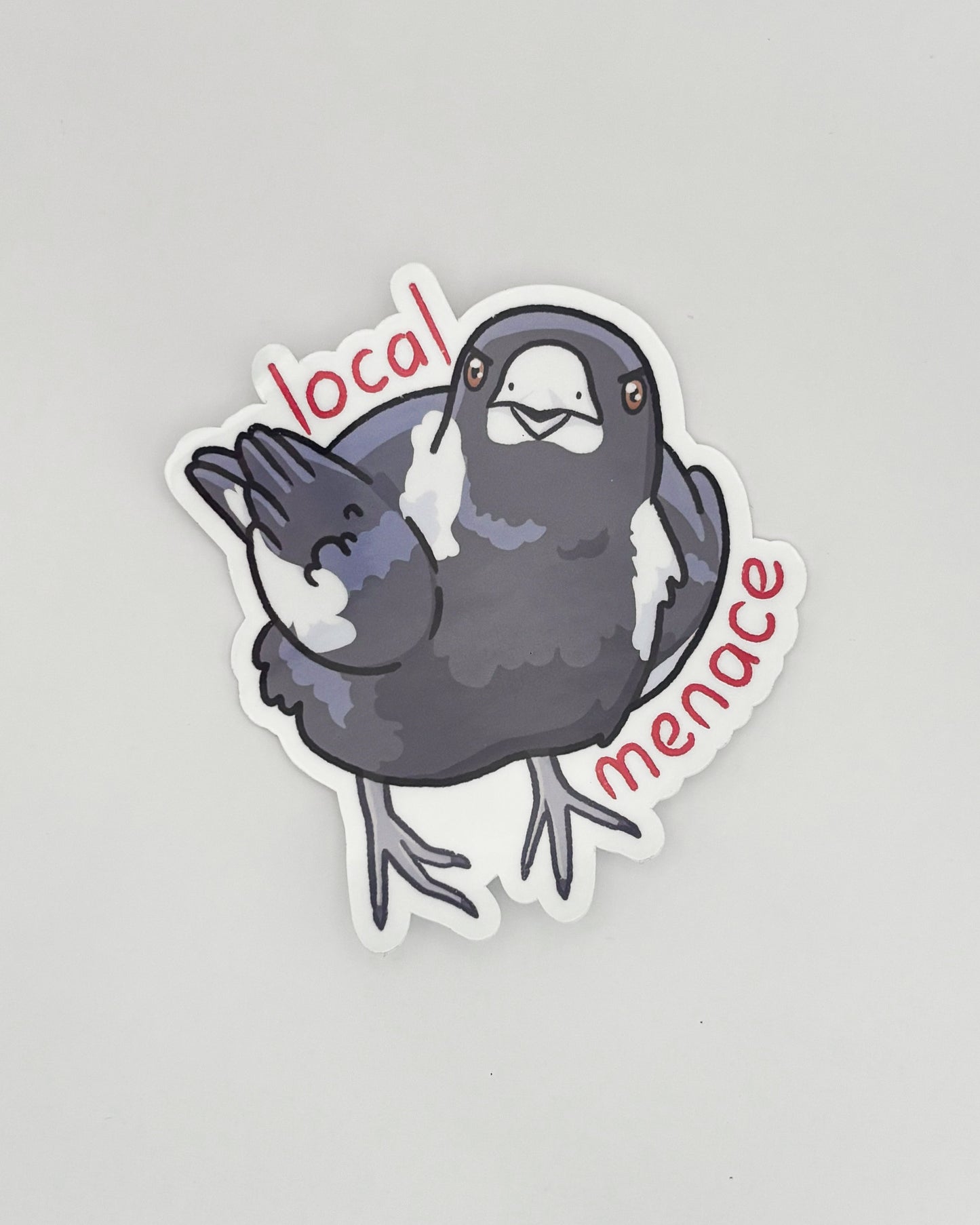 Local Menace Waterproof Die-Cut Sticker