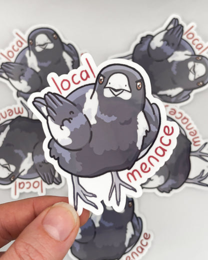 Local Menace Waterproof Die-Cut Sticker