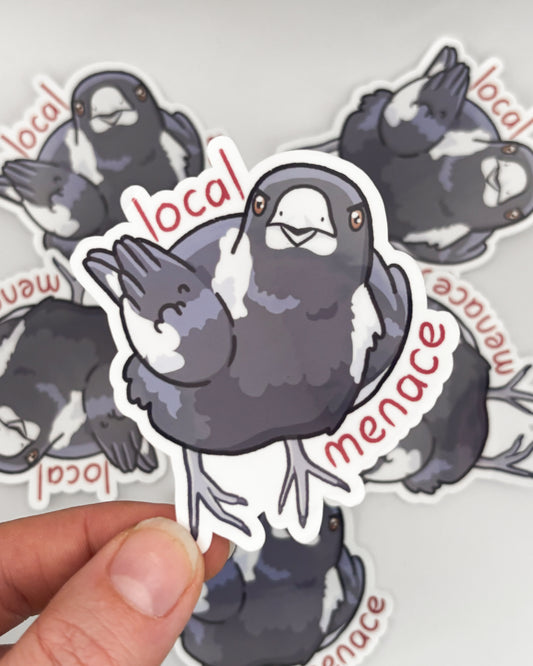 Local Menace Waterproof Die-Cut Sticker