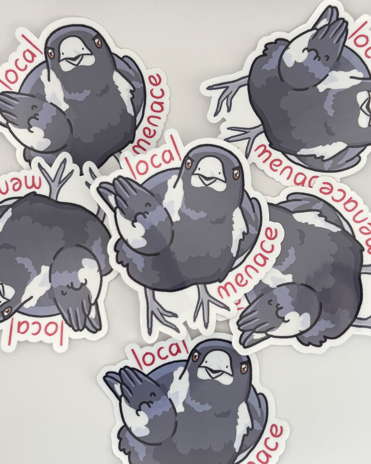Local Menace Waterproof Die-Cut Sticker