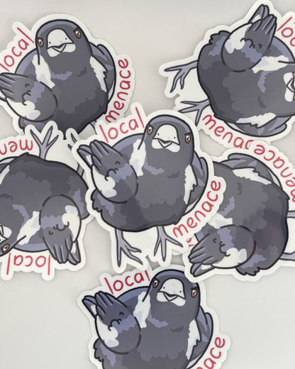 Local Menace Waterproof Die-Cut Sticker