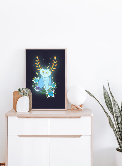 Glowing Owl Spirit Print