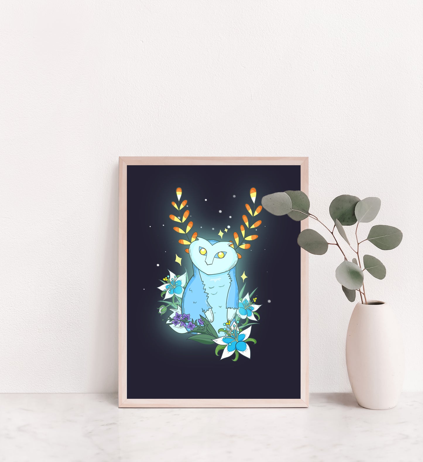 Glowing Owl Spirit Print