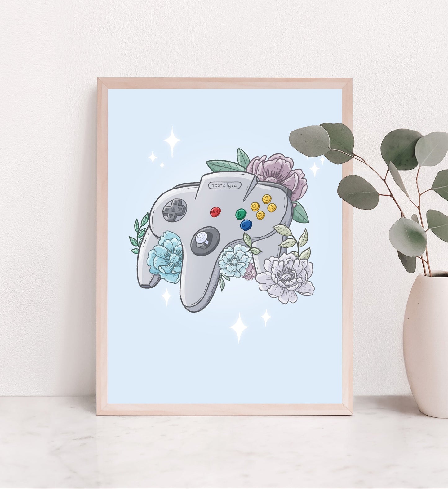 Three-Pronged Controller Print