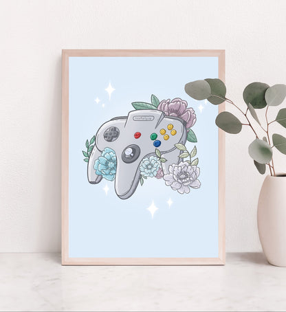 Three-Pronged Controller Print