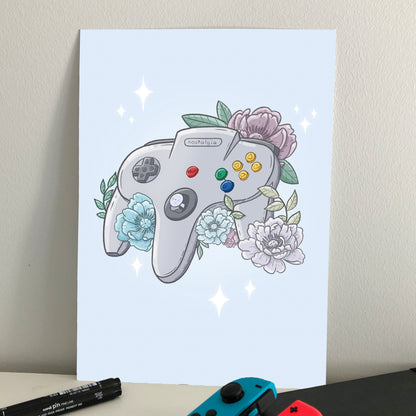 Three-Pronged Controller Print