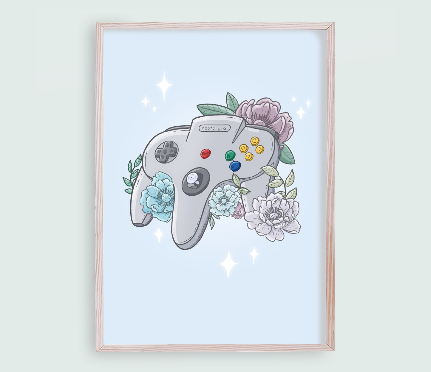 Three-Pronged Controller Print