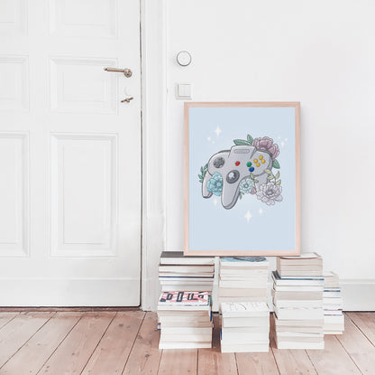 Three-Pronged Controller Print